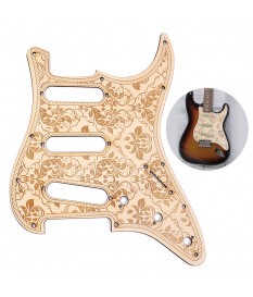 Metallor SSS wooden embroidered pickguard