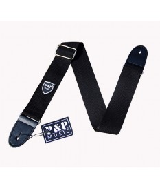 P&P black guitar strap